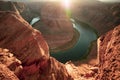 Arizona Horseshoe Bend on Colorado River in Glen Canyon part of Grand canyon, Arizona. Royalty Free Stock Photo