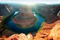 Arizona Horseshoe Bend of Colorado River in Grand Canyon. Royalty Free Stock Photo