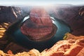 Arizona Horseshoe Bend in Grand Canyon. Sunrise at Horseshoe bend in Grand Canyon National Park. Royalty Free Stock Photo