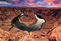 Scenic Horseshoe Bend in the Colorado River in Grand Canyon National Park, Arizona, the USA Royalty Free Stock Photo