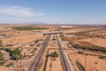 Arizona interstate 10 between Tucson and Phoenix, aerial Royalty Free Stock Photo