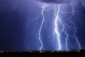 Arizona lightning storm Royalty Free Stock Photo