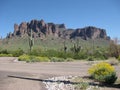 Arizona Lost Dutchman State Park Campground Road Royalty Free Stock Photo