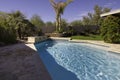 Arizona mansion pool and patio Royalty Free Stock Photo