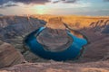 Arizona meander Horseshoe Bend of the Colorado River in Glen Canyon, beautiful landscape, picture for a postcard, big Royalty Free Stock Photo