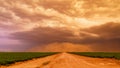 Arizona Monsoon Sunset Dust Storm