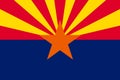 Arizona official flag icon,usa graphic design banner symbol vector illustration Royalty Free Stock Photo