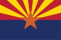 Arizona official flag Royalty Free Stock Photo