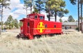 Arizona, Overgaard: Refurbished ATSF Caboose Nr. 999285 Royalty Free Stock Photo