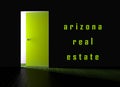 Arizona Real Estate Doorway Represents Purchasing Or Buying In Az Usa 3d Illustration