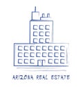 Arizona Real Estate Icon Represents Purchasing Or Buying In Az Usa 3d Illustration