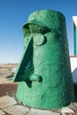 Big green tiki, roadside art