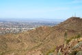 Arizona Saguaro cacti in Phoenix North Mountain Park Royalty Free Stock Photo