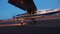 Pima County, Arizona Sheriff's Eye In The Sky Drug Interdiction Plane Taxis for Takeoff