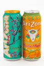 Arizona soft drink in Cans