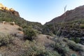 Arizona Sonoran desert overlook of the valley