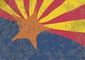 Arizona State Flag Grunge