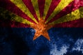 Arizona state grunge flag, United States of America Royalty Free Stock Photo