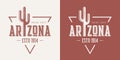 Arizona state textured vintage vector t-shirt and apparel design