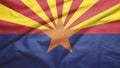 Arizona state of United States flag Royalty Free Stock Photo