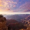 Arizona sunset Grand Canyon National Park Yavapai Point Royalty Free Stock Photo