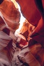 Journey to the southwest of the USA. Scenic Antelope Canyon, Arizona Royalty Free Stock Photo