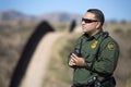 Arizona - tucson - a border patrol control the fence near Nogales