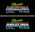 Arizona urban line lettering sports style vintage college, for print on t shirts etc.