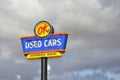 OK Used Cars neon sign.