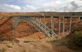 Arizona USA - November 30, 2009: Iron Bridge over the Colorado River near the Hoover Dam, Glen Canyon Royalty Free Stock Photo