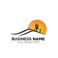 Arizona wave sun logo vector concept, icon, element, and template for company Royalty Free Stock Photo