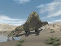 Arizonasaurus dinosaur in the desert - 3D render