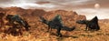 Arizonasaurus dinosaurs - 3D render Royalty Free Stock Photo