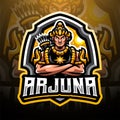 Arjuna esport mascot logo design