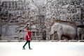 Arjuna's Penance - Descent of the Ganges, Mahabalipuram, India Royalty Free Stock Photo