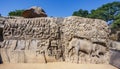 Arjuna`s Penance in Mamallapuram, an Unesco World Heritage Site in Tamil Nadu, South India