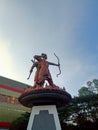 Arjuna and Shinta statues shooting at the Manahan Stadium, Solo, Central Java, Indonesia