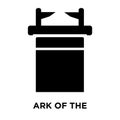 Ark of the Convenant icon vector isolated on white background, l Royalty Free Stock Photo