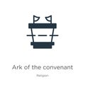 Ark of the convenant icon vector. Trendy flat ark of the convenant icon from religion collection isolated on white background. Royalty Free Stock Photo