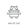 Ark of the Convenant linear icon. Modern outline Ark of the Conv Royalty Free Stock Photo