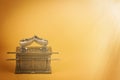 Ark of the Covenant on a Dramatic Gold Background Royalty Free Stock Photo