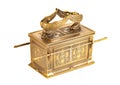 The Ark of the Covenant on a White Background