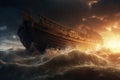 The ark of Noah. A religious concept, the gospel bible. God. Royalty Free Stock Photo
