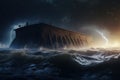 The ark of Noah. A religious concept, the gospel bible. God.