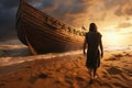 The ark of Noah. A religious concept, the gospel bible. God.