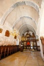 Interior of the Basilica of Arkadi Monastery on Crete, Greece Royalty Free Stock Photo