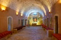 Interior of the Basilica of Arkadi Monastery on Crete, Greece Royalty Free Stock Photo