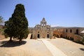 Arkadi monastery and country yard, Crete Royalty Free Stock Photo