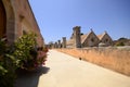 Arkadi monastery and country yard, Crete Royalty Free Stock Photo