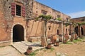 Arkadi Monastery, symbol of the struggle of Cretans against the Ottoman Empire , Rethymno, Crete, Greece Royalty Free Stock Photo